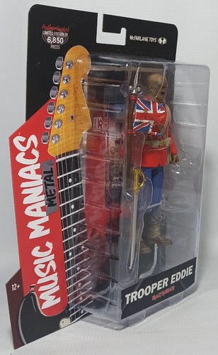 McFARLANE TOYS MUSIC MANIACS IRON MAIDEN TROOPER EDDIE 6" ACTION FIGURE SEALED - Picture 18 of 24