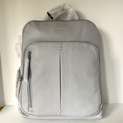 New American Leather Co. Cleveland Backpack Oasis Blue Original $225 A2