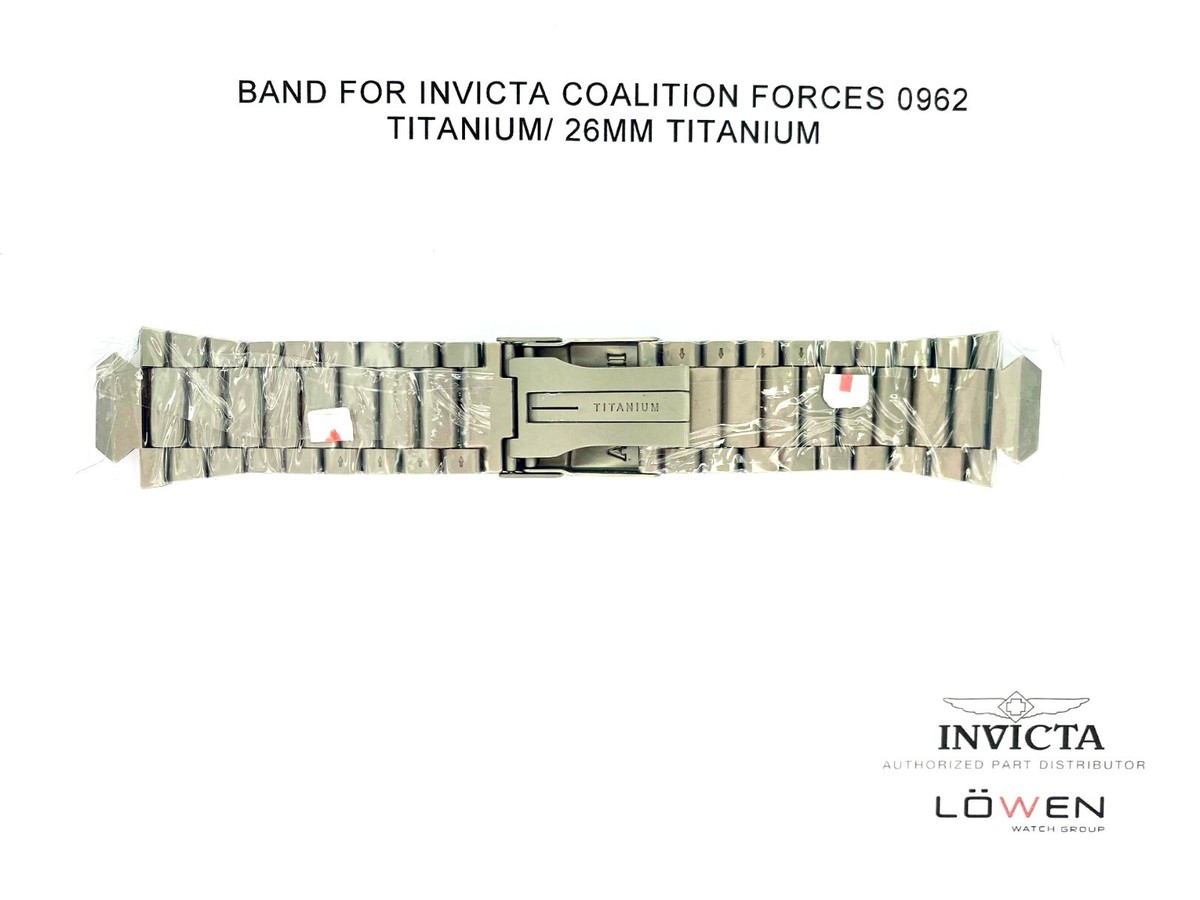 Authentic Invicta Coalition Forces 0962 Titanium 26mm Watch Band