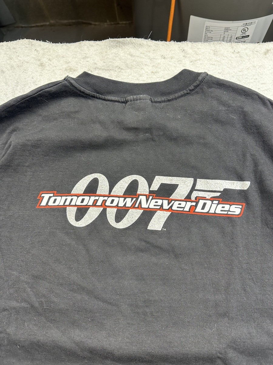 Vintage Men's James Bond 007 Tomorrow Never Dies Movie Promo Shirt
