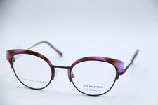 NEW MOREL KOALI 20066K PN04 PURPLE BRN TORT AUTHENTIC DESIGNER EYEGLASSES 47-20