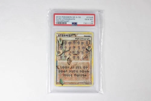PSA 10 Alph Lithograph #FOUR Pokemon Triumphant Original Owner 2010