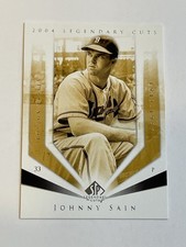 2004 SP Legendary Cuts Baseball #63 - Johnny Sain - Boston Braves
