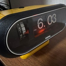 COPAL / RP-233 Flip Clock gelb Vintage Retro JP getestet funktioniert Space...