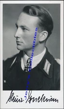 Heinz Gunther Guderian signed photo. Panzerbrigade 14 cmdr. Son of Gen Guderian