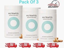 Nutrafl Pack of 3 Women's Balance Hair Growth Supplements, Ages 45, 120 capsule