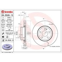 Brembo 2X Bremsscheibe Vorne Ø305 Mm FüR Mercedes-Benz C-Klasse T-Model S205