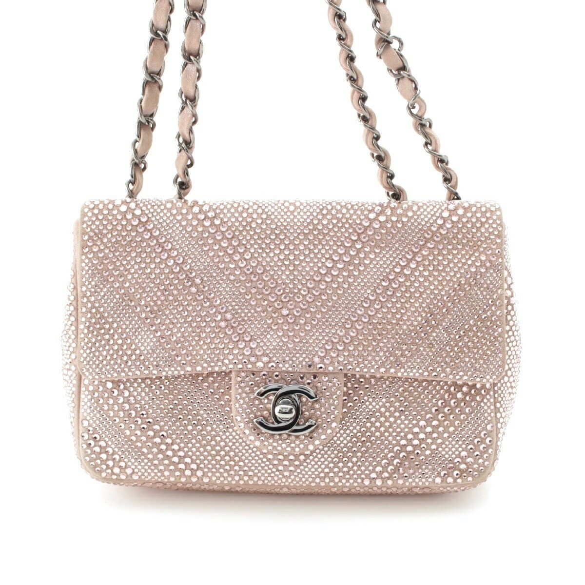 Chanel Coco Turnlock Shoulder Bag with Swarovski Rhinestones Chain No 21 r11_0806