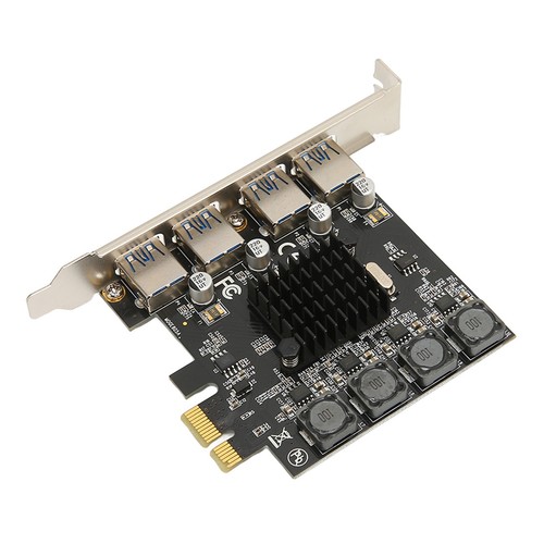 PCIE To USB Expansion Card 4 USB 3.0 Ports 5Gbps High Speed Self Powered USB3 CB - Bild 2 von 22