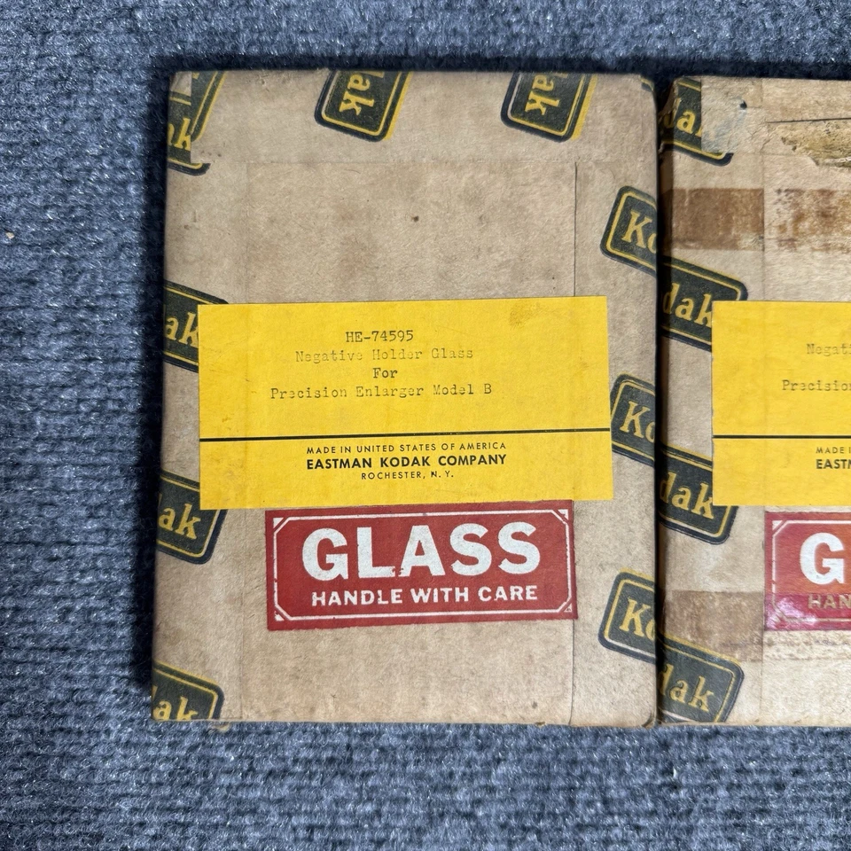 柯达 HE-74595 B 级玻璃负片支架 3 件套适用于 Precision Enlarger NOS — 第 2/4 张图片