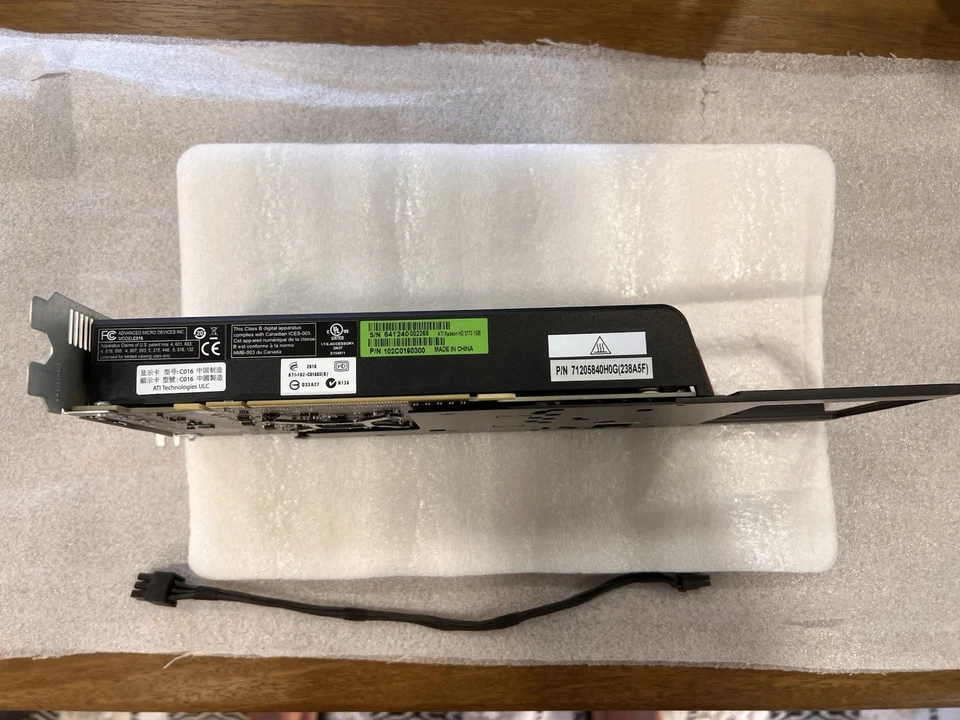 Tarjeta de video genuina Apple Radeon HD 5770 1 GB para Mac Pro 4,1 5,1 2009 2010 - 2012 Foto 4 de 4