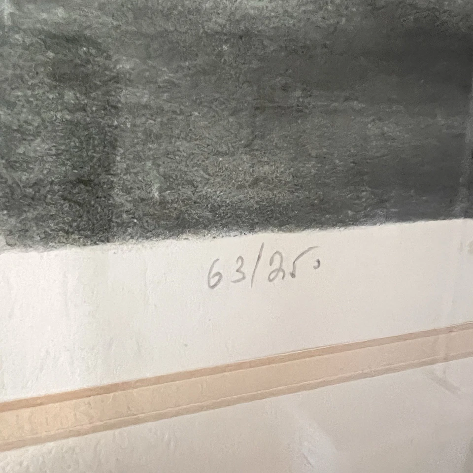 Joseph Kossonogi Acuarela Abstracta de Orquesta Sinfónica Impresión Enmarcada y Enmarañada Foto 3 de 4