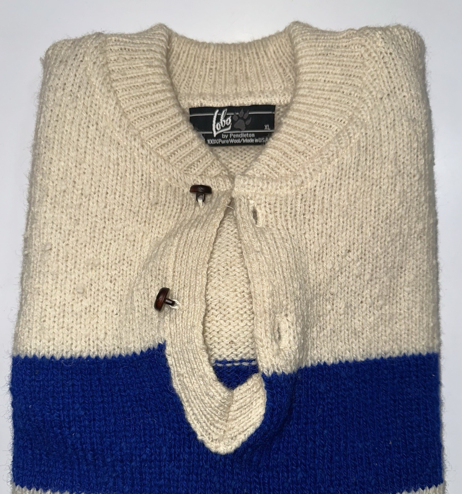 Lobo by Pendleton Pullover Henley Wool Sweater Si… - image 16