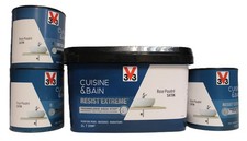 Lot Peinture V33 Cuisine et Bain "Rose Poudré" 2L + 3 X 0,5L