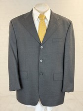 Chaps Ralph Lauren Men s Dark Gray Blazer 42R Vintage Made In Canada Two Button