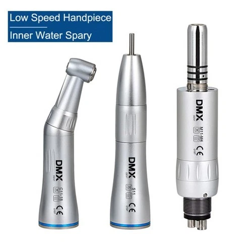 Dental Slow Speed Handpiece Inner Water Contra Angle/ Straight/ Air Motor 4-Hole