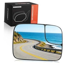 Right Passenger Side Heated Mirror Glass Compatible with Dodge Ram 1500 2500