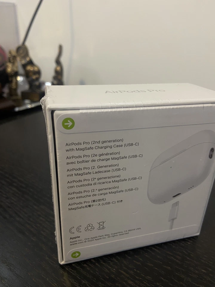 Apple AirPods Pro 2nd Generation with MagSafe Wireless Charging Case - White - Image 2 of 4