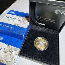 2015 Royal Mint Britannia £2 Silver Proof Coin Box COA .925 Sterling Silver