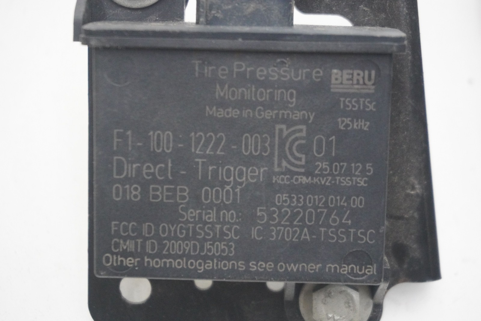 Set 4 Tire Pressure Monitor Sensor Module TPMS 53219702 Aston Martin DB9 2013