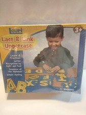 Lauri Lace & Link Uppercase Alphabet Lacing Puzzle Toy ABC Ages 3+ USA Made