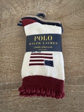 Polo Ralph Lauren Little Girls Holiday Americana Socks 3-pack Set Size 4-6x