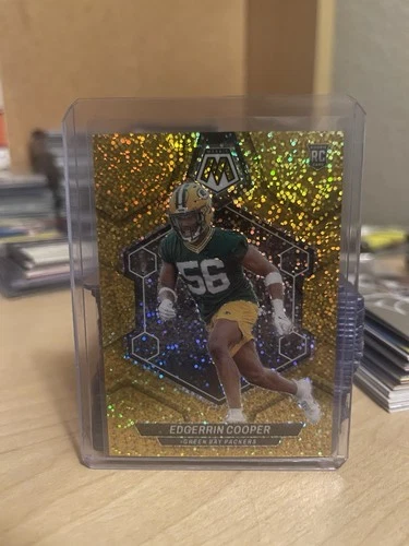 2024 Edgerrin Cooper Mosaic Gold Sparkle Prizm RC /24 #343 NFL Green Bay Packers
