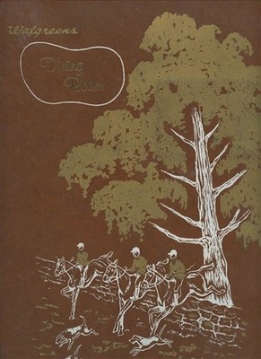 Walgreens Dining Room Menu Hunt Scene Cover 1960's