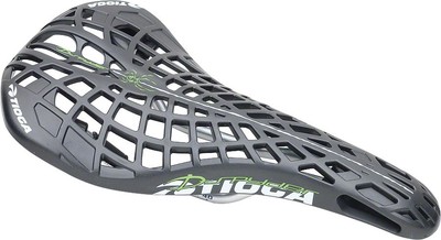 Tioga D-Spyder BMX Seat - Black 126mm Width Chromoly Rails Web Design