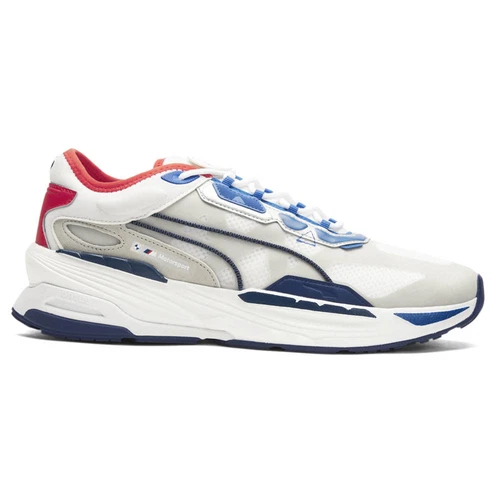 Sneakers Puma Bmw Mms Extent Nitro Assembly Logo Stringate Uomo Blu Rosso Bianco