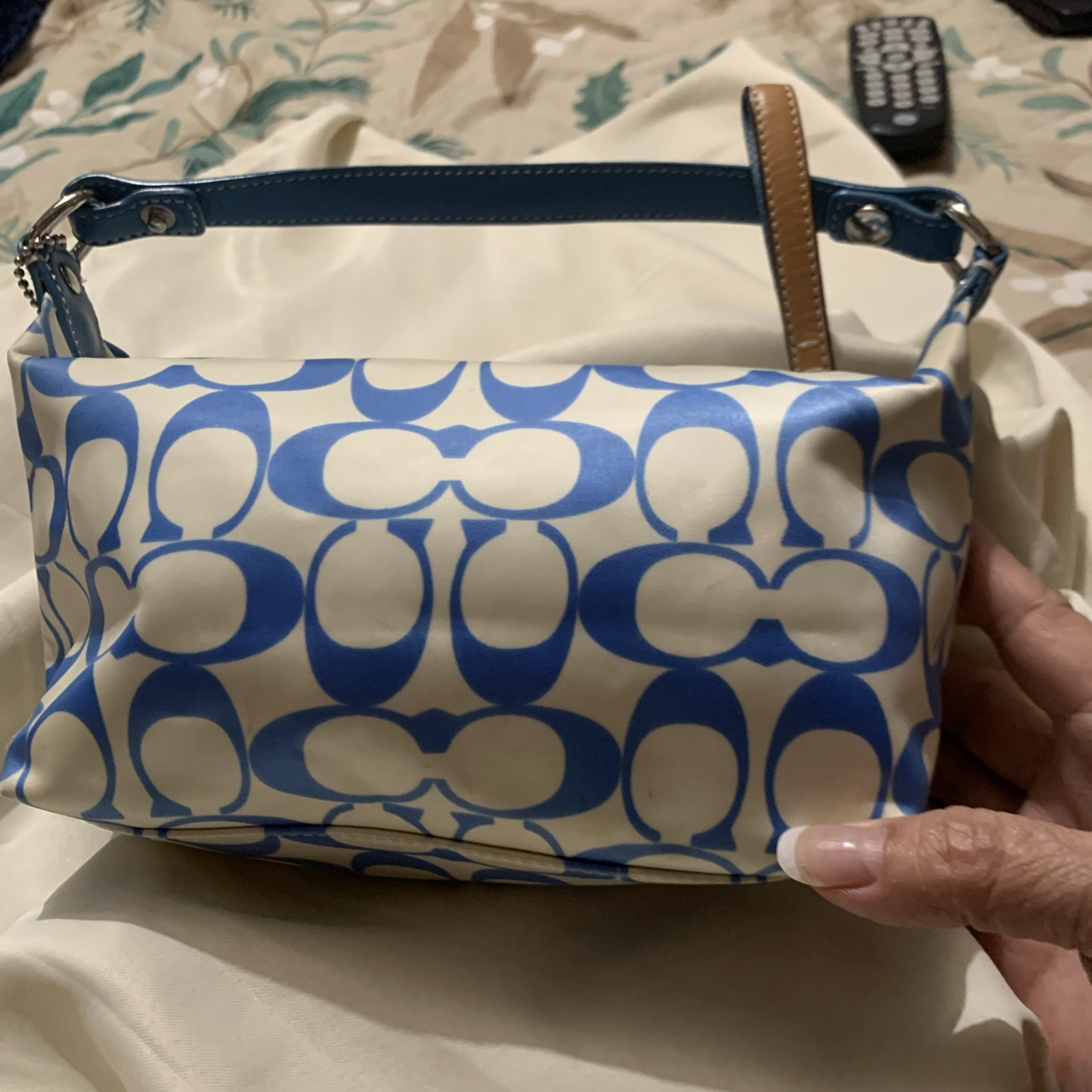 Coach Blue Signature C Small Handbag/Purse.Excellent … - Gem Coach Blue Signature C Small Handbag/Purse.Excellent … - Gem