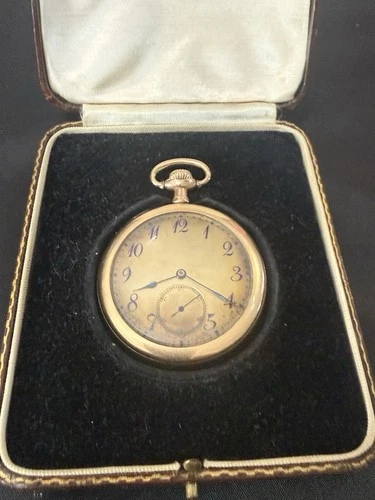 Antique 1906 LONGINES 16s Pocket Watch Fahys Permanent Gold Filled Running w/Box