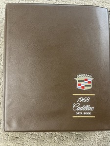 Cadillac 1968 Dealership Salesman Data Book Color Upholstery Selections Rare!