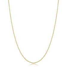 14k Yellow Gold Filled Cable Pendant Chain Necklace 1.3 mm, 16 inch 