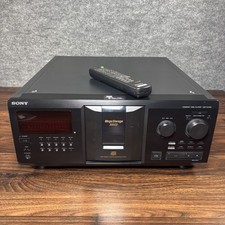 Sony CDP-CX355 CD Player MegaStorage 300 Carousel Vintage NEW BELTS Remote