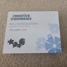 Creative Memories - Balloon  Stars - Decorative Border Punch - New