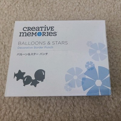 Creative Memories - Balloon & Stars - Decorative Border Punch - New