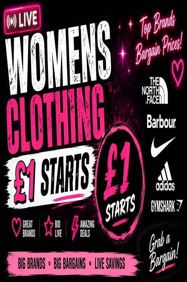 £1 START WOMENS CLOTHING LIVE 💖 Huge Brand Bargains!