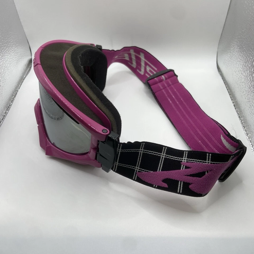 ARNETTE SERIES 3 SNOW GOGGLES BLAZE PINK PIN STRIPE FRAME MERCURY CHROME LENS - Image 2 of 4