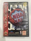 NBA Jam (Sega Genesis, 1994) cartridge case box tested