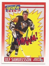1991-92 Score # 308 Ulf Samuelsson Autograph Card PSA/DNA Pre-Certified
