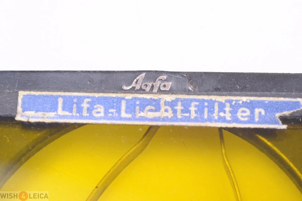 ✅AGFA FILTER LIFA LICHTFILTER 6X6CM 55MM DIAMETER LENS ORANGE NR.4 BECAME YELLOW - Image 2 of 3