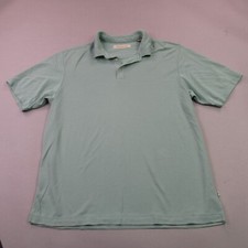 Tommy Bahama Shirt Mens Large Short Sleeve Golf Polo Lightweight Green