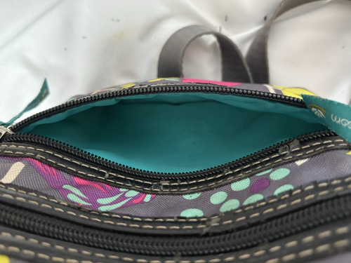 Lily Bloom Flower Birds Multicolor Crossbody Purse Medium Shoulder Bag Boho EUC - Picture 7 of 7