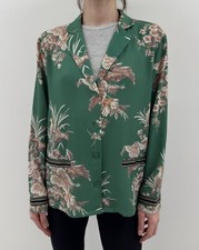DDP Stella Nova Blazer Floral Bird Green Size 38