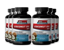 Extreme Fat Burner - Coconut Oil 3000mg Appetite Control, Diet Pills 6B