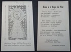 OLD BLESSED OUR LADY OF THE PILLAR HOLY CARD ANDACHTSBILD SANTINI SANTINO CC2021