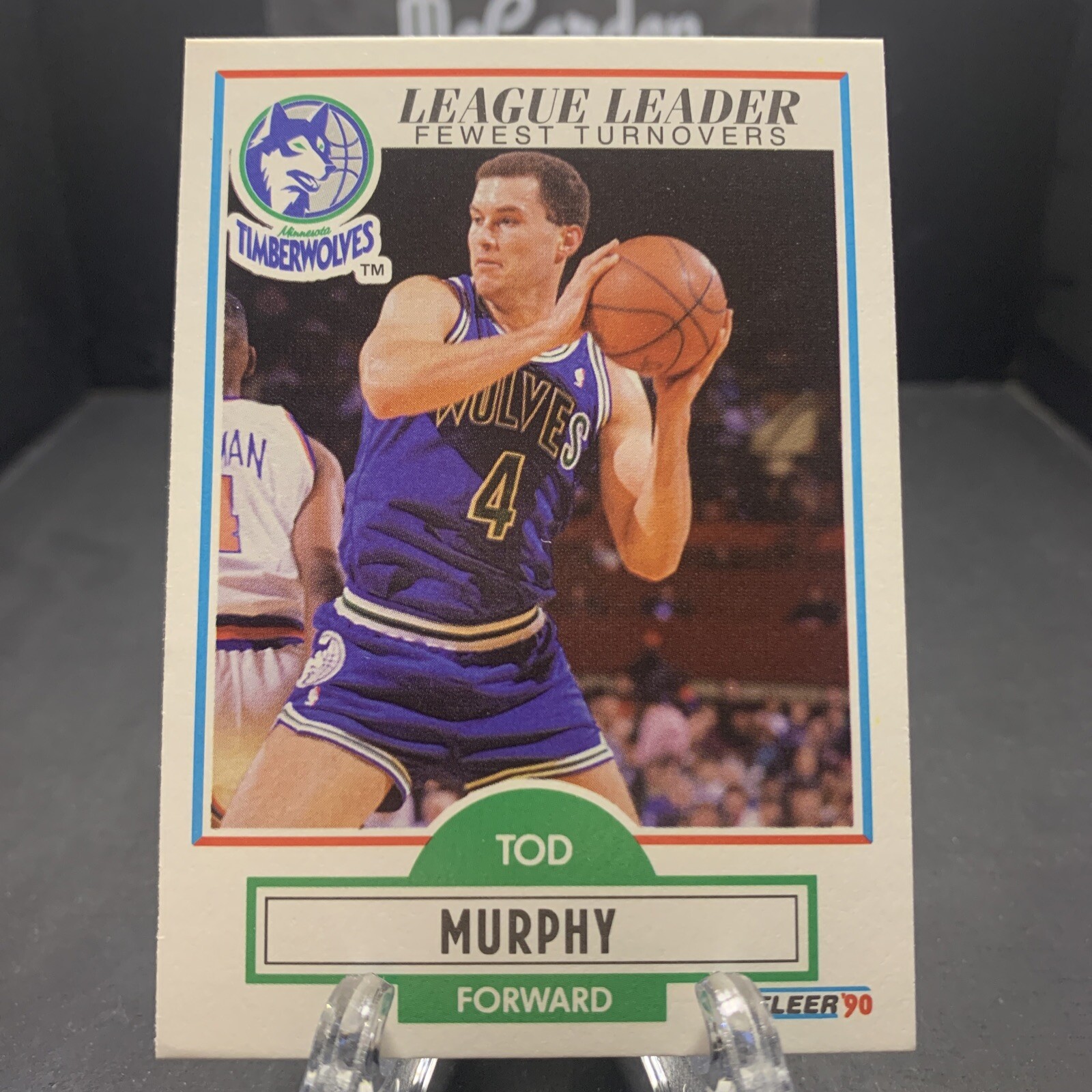 1990-91 Fleer Tod Murphy #115 Minnesota Timberwolves