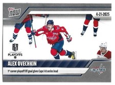 Alex Ovechkin 2024-25 Topps Now Sticker #165 SP /880 1st OT game winning goal