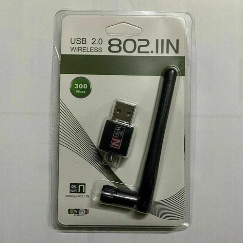 300 Mbps Wireless USB WiFi Network Adapter LAN Card w/Antenna 802.11N For PC A
